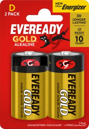 Bateria EVEREADY GOLD from ENERGIZER, D, LR20, 1,5V, CP2 EU, 2 szt.