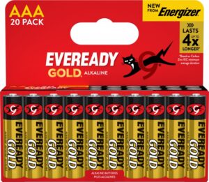 Bateria EVEREADY GOLD from ENERGIZER, AAA, LR03, 1,5V, DHP20 EU, 20 szt.