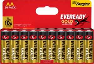 Bateria EVEREADY GOLD from ENERGIZER, AA, LR6, 1,5V, DHP20 EU, 20 szt.