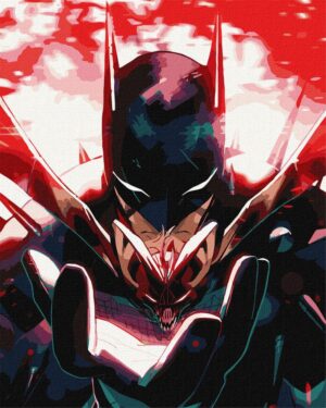Malowanie po numerach IDEYKA, 40x50 cm, metallic, Batman: Mroczny Rycerz, 1 szt.