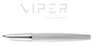 Pióro wieczne DIPLOMAT Viper, guilloche, F/M, srebrne