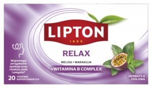Herbata LIPTON Functional, ziołowa, relax, 20 kopert