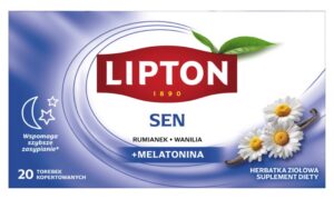 Herbata LIPTON Functional, ziołowa, sen, 20 kopert