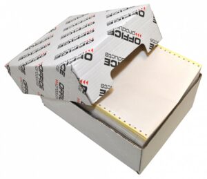 Papier komputerowy samokopiujący OFFICE PRODUCTS, 240X12''X3, bez nadruku O/K, 600 składek