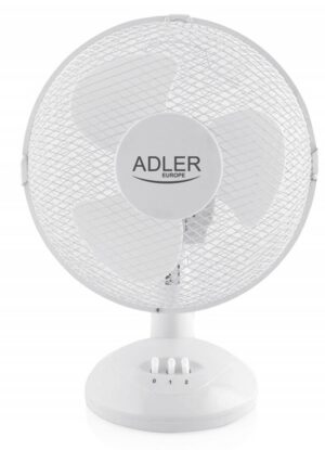 Wentylator ADLER AD 7302, stojący, śr. 23cm, 35W, biały
