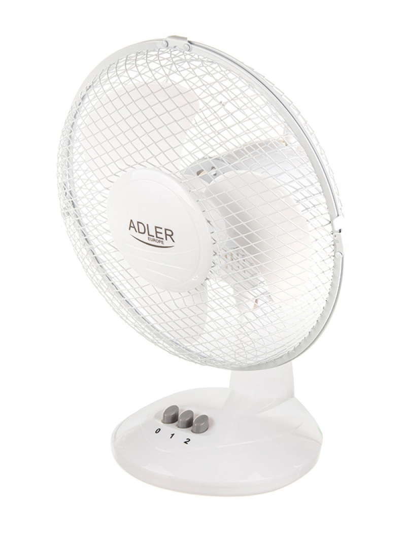 Wentylator ADLER AD 7302, stojący, śr. 23cm, 35W, biały - obrazek 2
