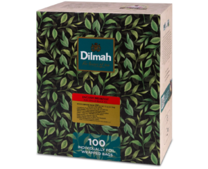Herbata DILMAH English breakfast 100 kopert x2g czarna z zawieszką