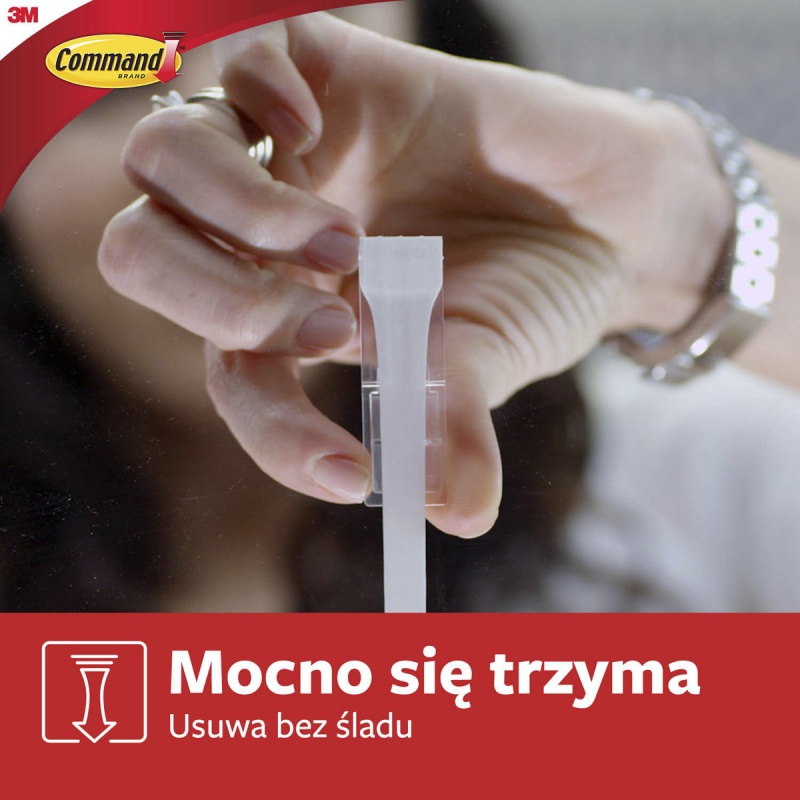 Haczyk COMMAND™ (17010FESIP), XL do ciężkich przedmiotów do 4,5kg, 1 haczyk + 2 paski, biały - obrazek 9