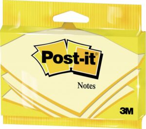 Karteczki samoprzylepne POST-IT® 6830, 76x127mm, 100 kartek, zawieszka, żółte