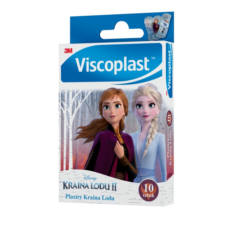 Plastry dziecięce VISCOPLAST-3M, Kraina Lodu II, 72x25 mm, 10 szt., pudełko - obrazek 2