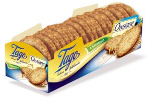 Ciastka owsiane z sezamem TAGO, 185g, krótki termin ważności