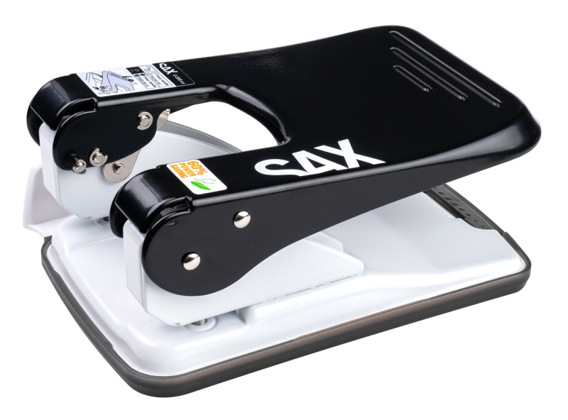 Dziurkacz SAX 558 EasyPro L, dziurkuje do 50 kartek, czarny - obrazek 2