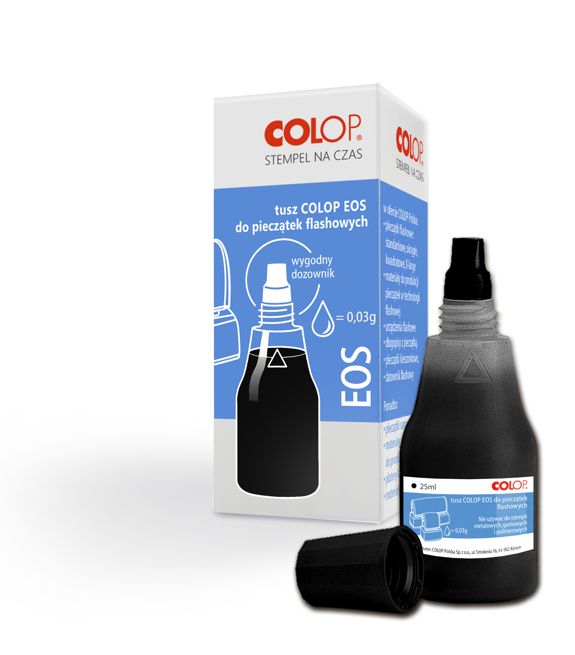 COLOP EOS tusz do pieczątek FLASH czarny 25ml