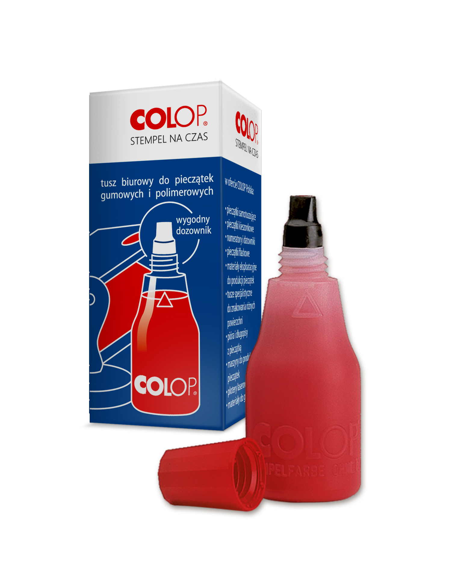 COLOP Tusz do pieczątek 25ml czerwony