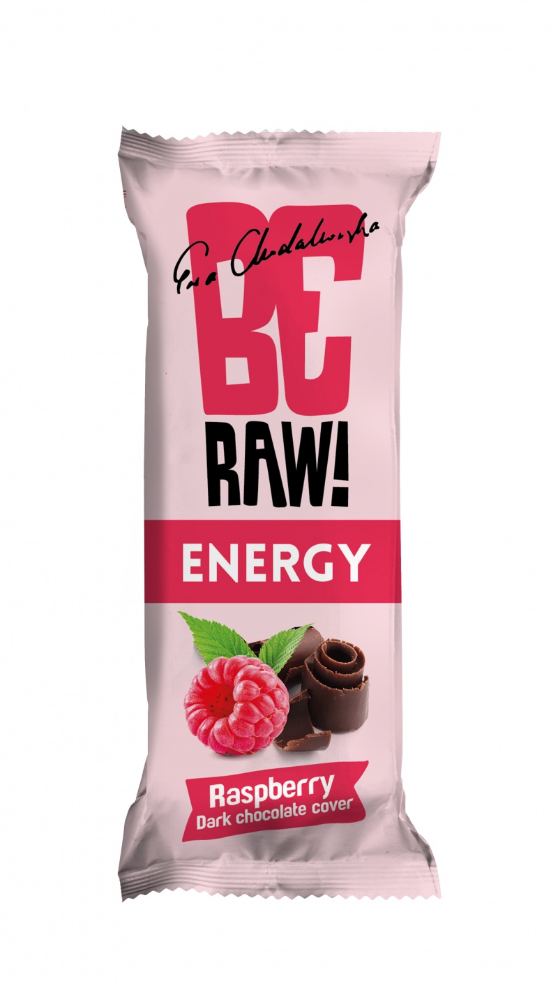 Baton BeRAW, malinowy, 40g