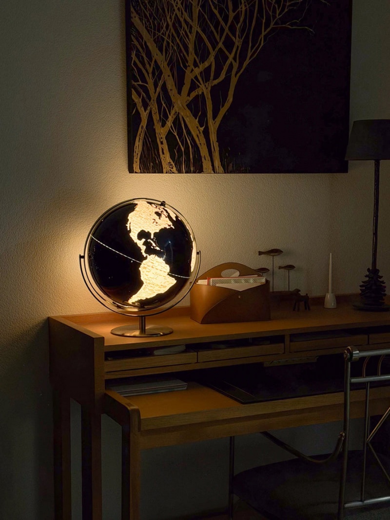 Globus TROIKA Juri Light Flex, śr. 30 cm, dotykowy, brązowo-niebieski - obrazek 7