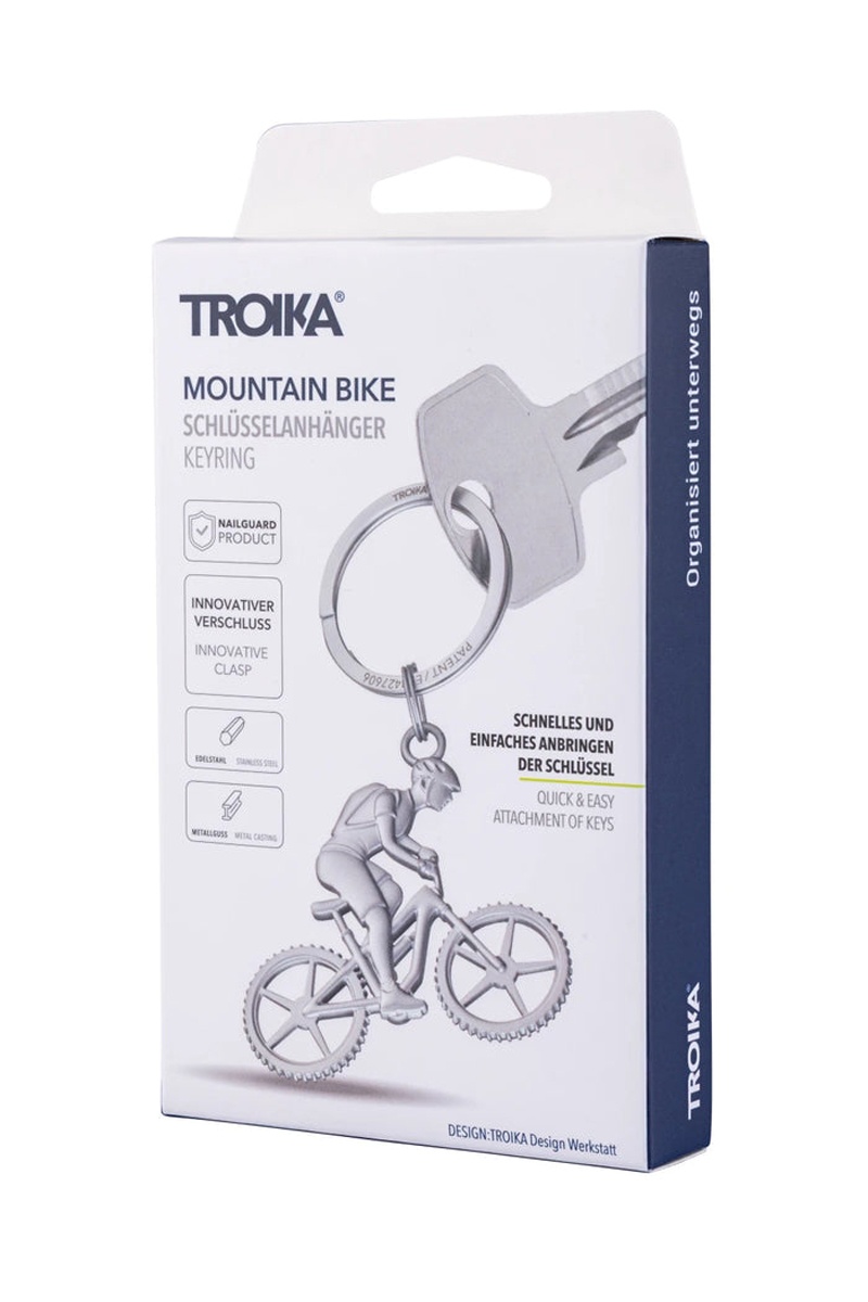 Brelok TROIKA Mountain Bike, metal, srebrny - obrazek 5
