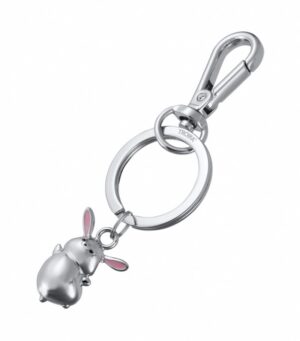 Brelok TROIKA Tiny Rabbit, metal, srebrny
