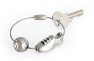 Brelok TROIKA Kick, metal, srebrny