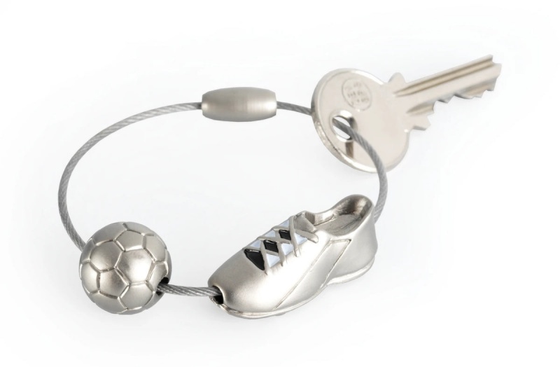 Brelok TROIKA Kick, metal, srebrny