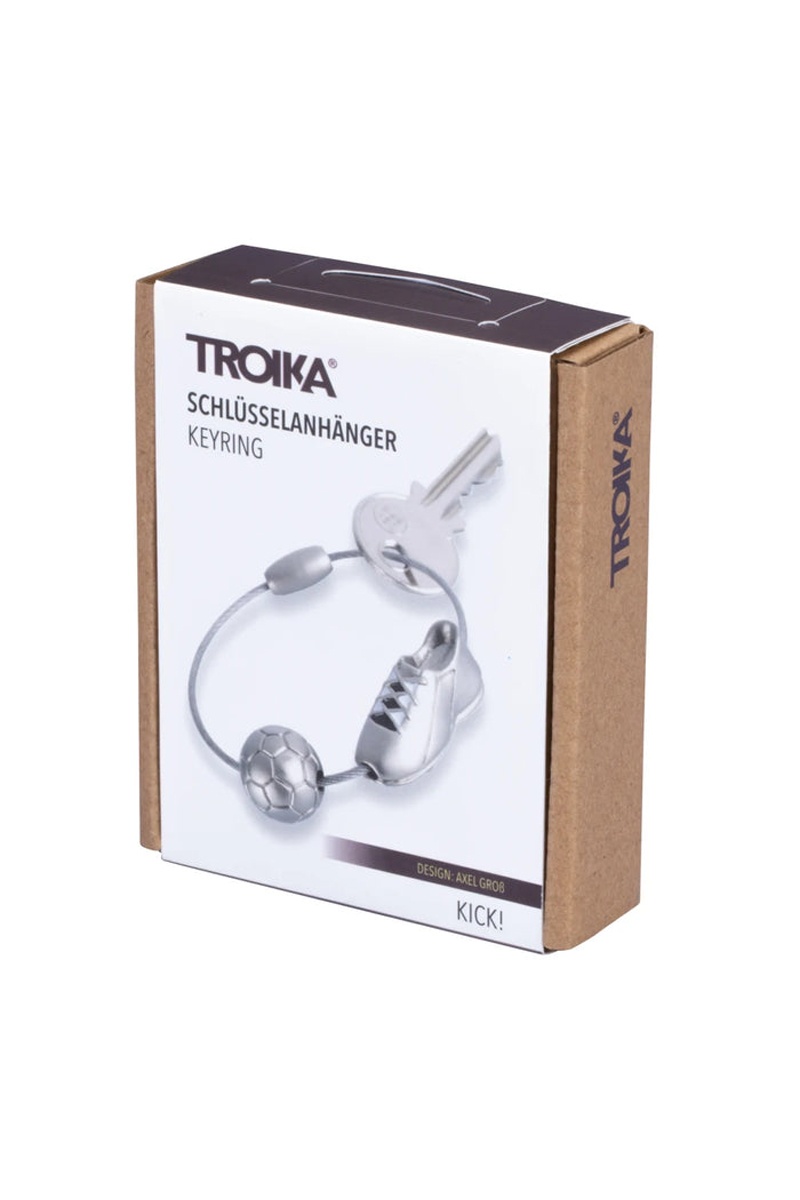 Brelok TROIKA Kick, metal, srebrny - obrazek 2