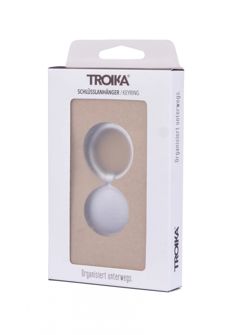 Brelok TROIKA Golf, chromowany, srebrno-biały - obrazek 4
