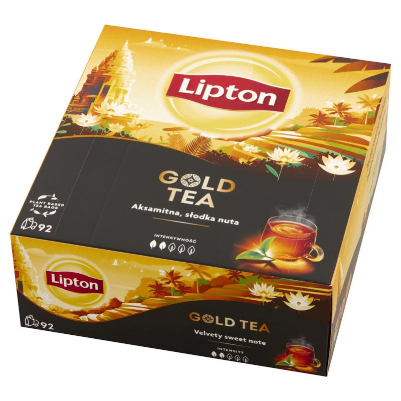 Herbata LIPTON czarna, Gold Tea, 92 torebki, krótki termin ważności - obrazek 2