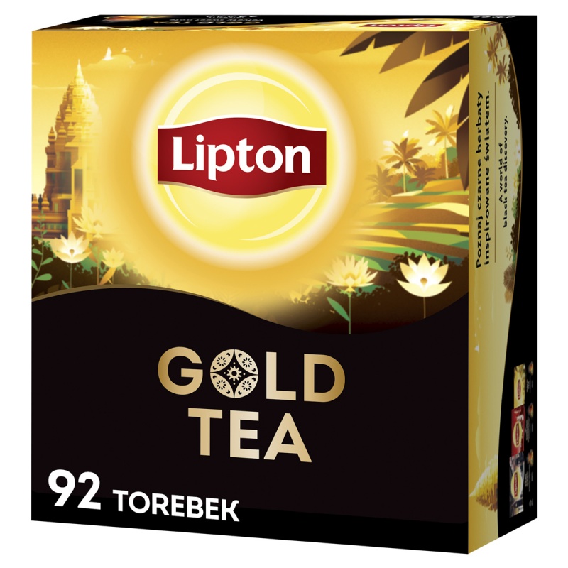 Herbata LIPTON czarna, Gold Tea, 92 torebki, krótki termin ważności - obrazek 3