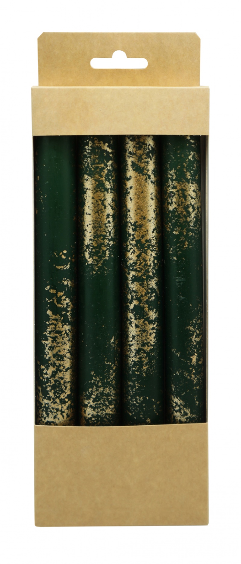 Świeca stołowa DONAU HOME Aura, 22x240mm, 4 szt., zielona - obrazek 3