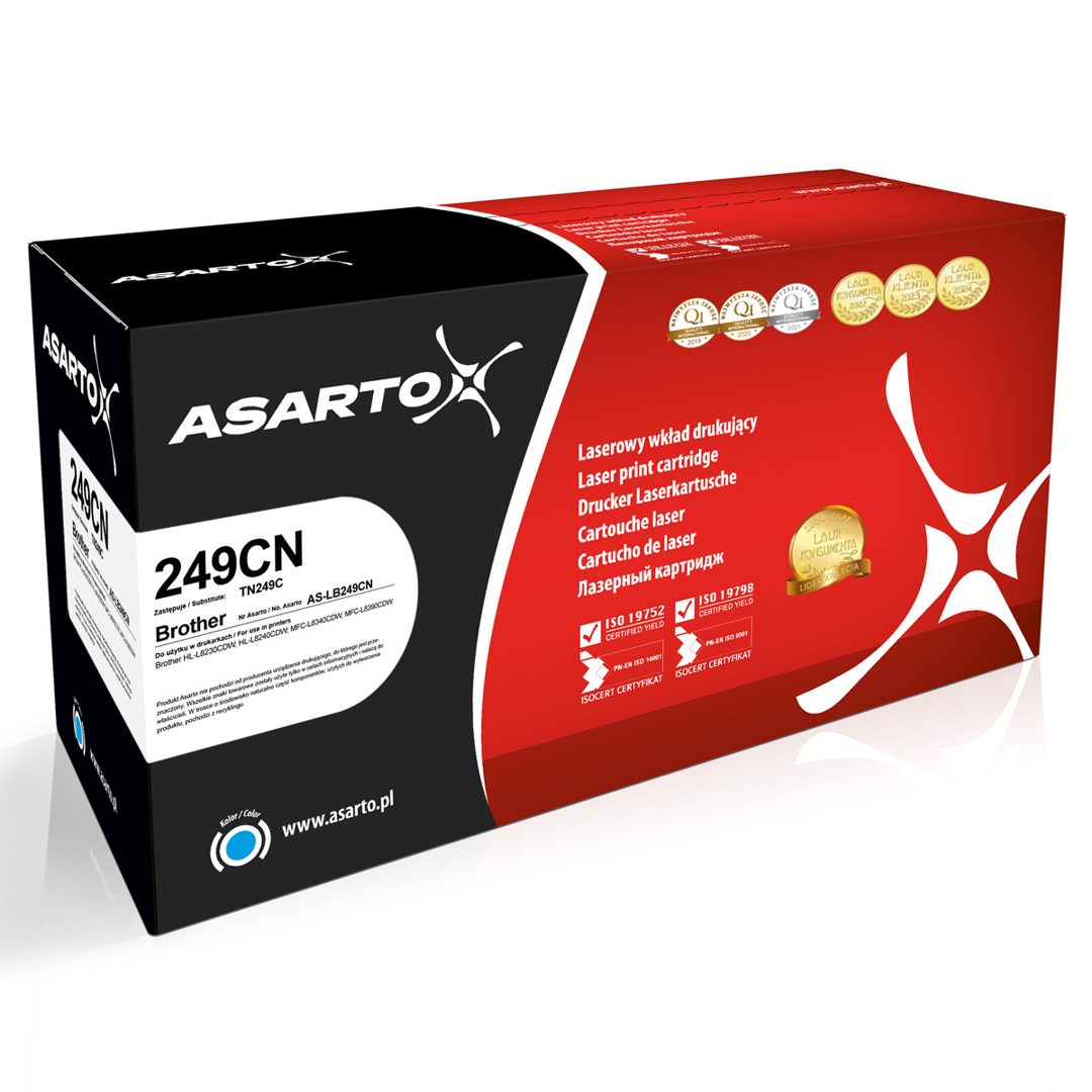 Toner Asarto do Brother 249CN | TN249C | 4000 str. | cyan