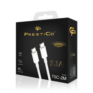 1. Kabel PrestiCO T10 TYPE C / TYPE C 60W (2 metry)