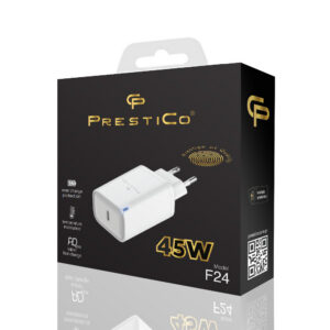 1. Ładowarka sieciowa PRESTICO F24  "45W PD" USB-C