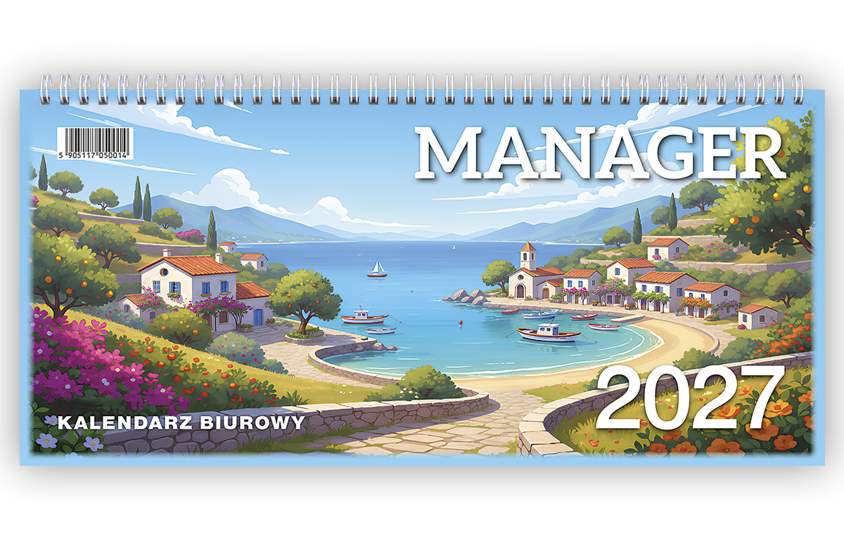 Kalendarz biurowy leżący MANAGER 150x320