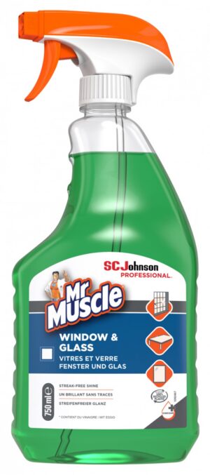 Płyn do mycia okien i szyb MR MUSCLE Window & Glass, spray, 750ml